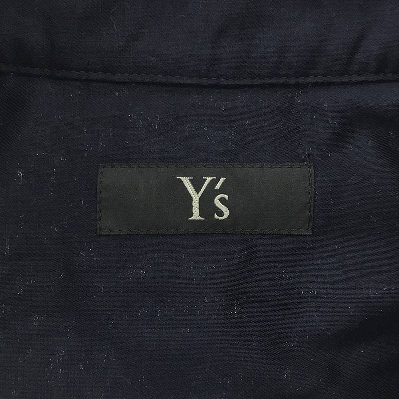 Y's / ワイズヨウジヤマモト BORN PRODUCT / THIN COTTON TWILL DOUBLE FRONT OVERSIZED SHIRT / 変形 オーバーシャツ