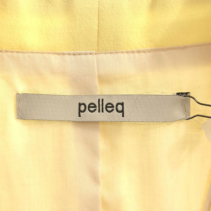 pelleq / ぺレック tie up wast coat リネンウール ジレ