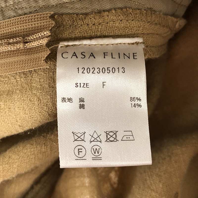 CASA FLINE / カーサフライン リネンワイドオールインワン