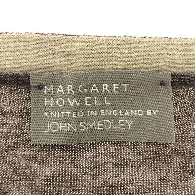 MARGARET HOWELL / マーガレットハウエル × JOHN SMEDLEY ジョンスメドレー別注 ウール ハイゲージ ニットベスト