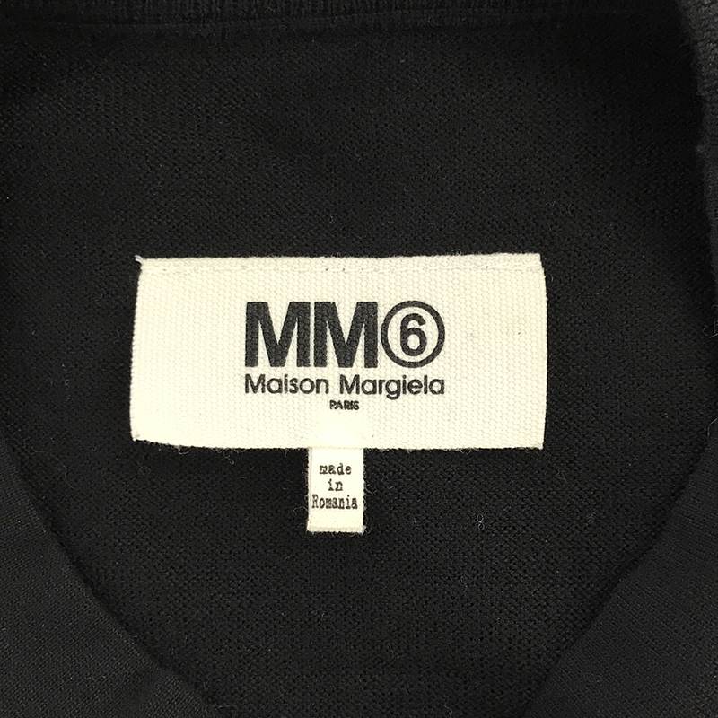 MM6 Maison Margiela / エムエムシックスメゾンマルジェラ フロントロゴ ニット切替 ワンピース