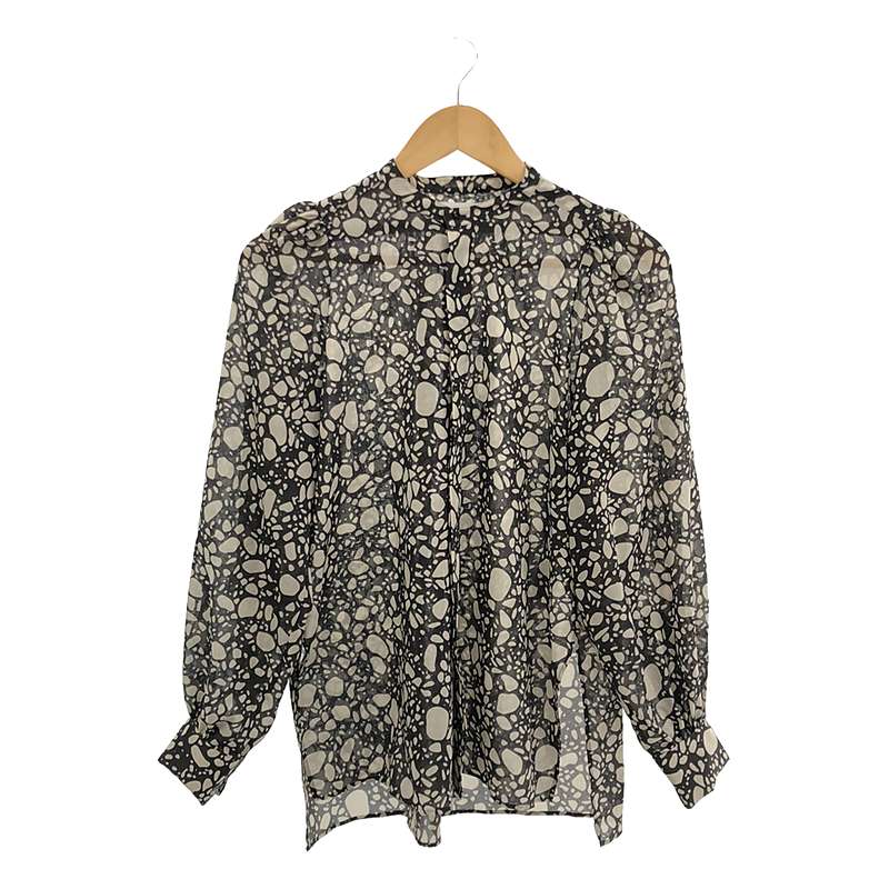 PEBBLE PRINTED BLOUSE ペブルプリントブラウス