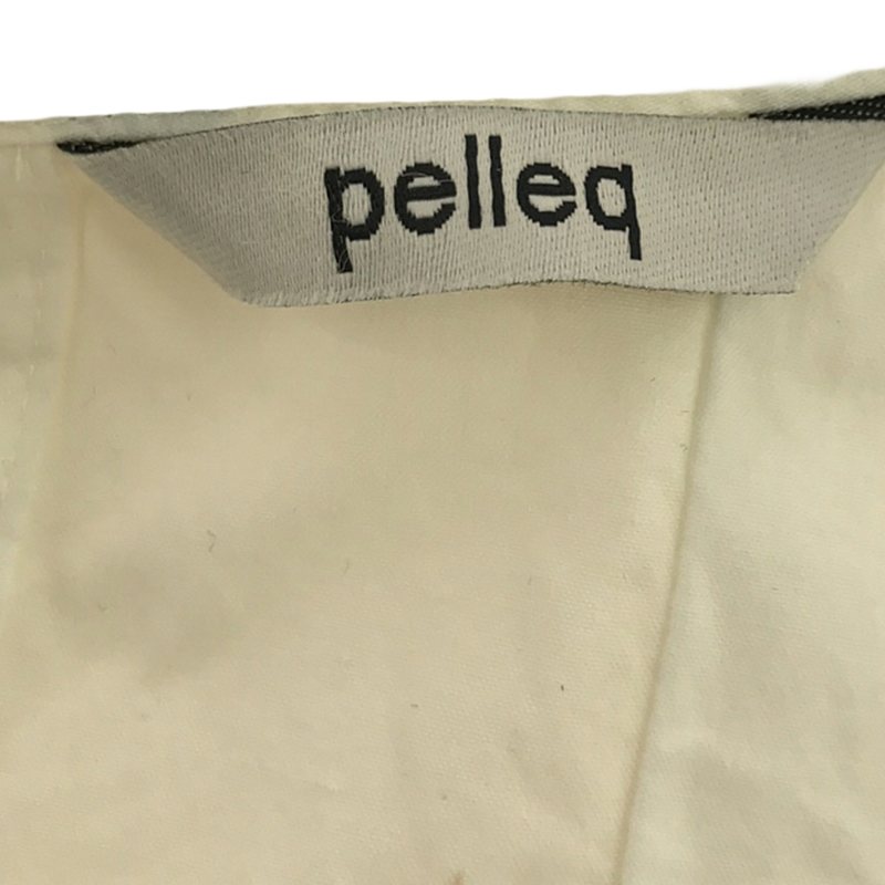 pelleq / ぺレック タック ロングスリーブブラウス