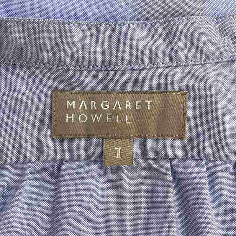 MARGARET HOWELL / マーガレットハウエル コットン バンドカラーシャツ