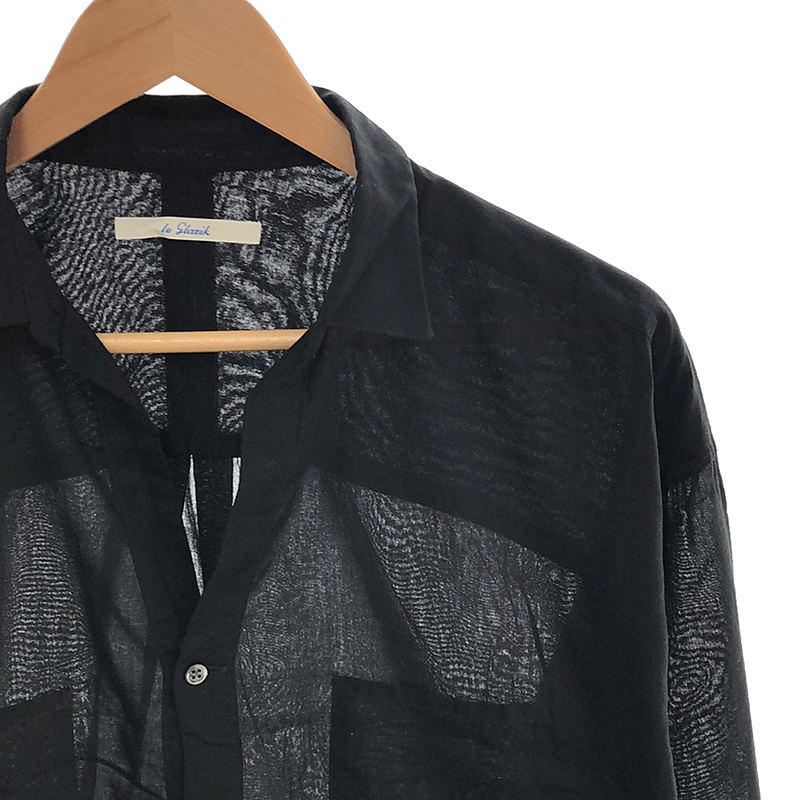 le glazik / ルグラジック コットン オープンカラーシャツ