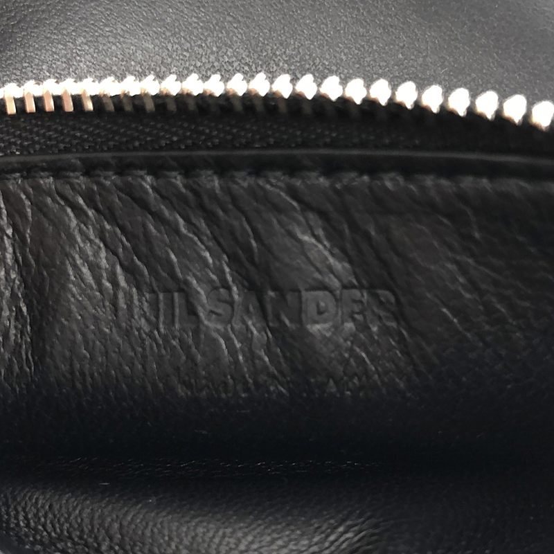 JIL SANDER / ジルサンダー HEART POUCH エンボスロゴ レザーポーチ
