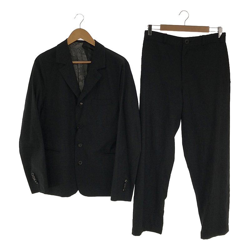 L. Parisotto wool & silk suiting jacket × trouser / セットアップ 