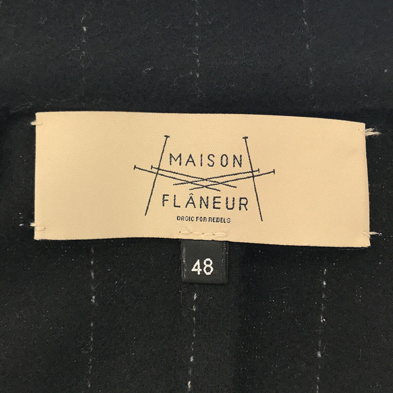 MAISON FLANEUR / メゾンフラネール ウールピンストライプジャケット