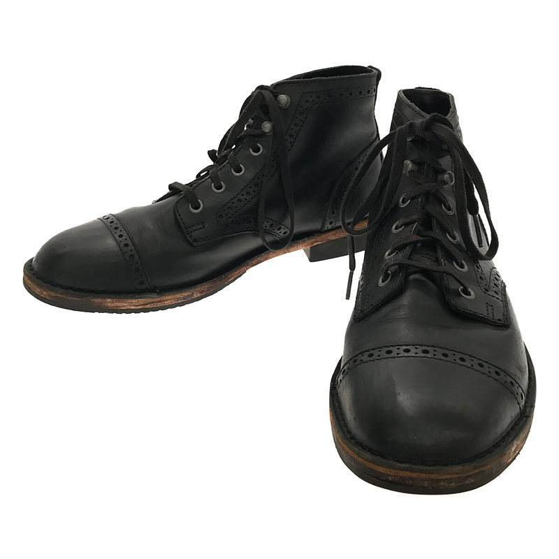 JACK II BROGUE BLACK ジャック ブローグ レースアップ ブーツ