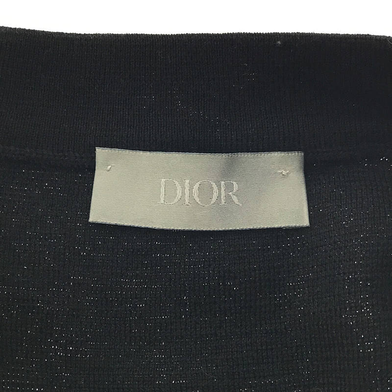 Dior homme / ディオールオム ロゴパッチ付き ウール ハイゲージ ニット