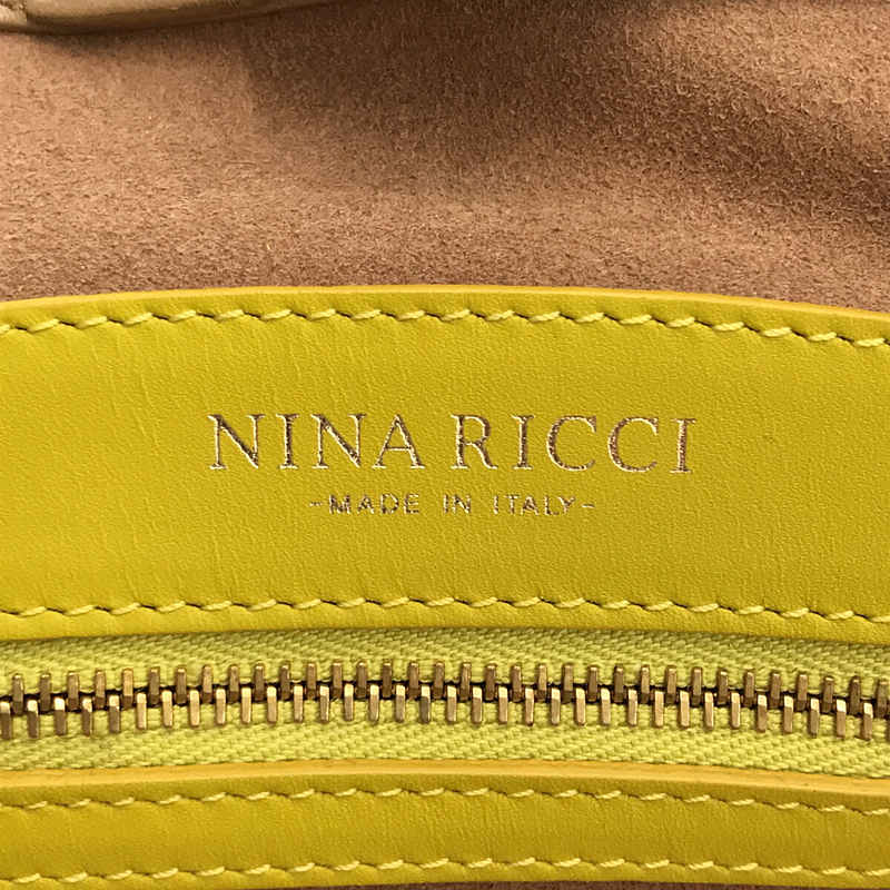 NINA RICCI / ニナリッチ キャンバス レザー トートバッグ