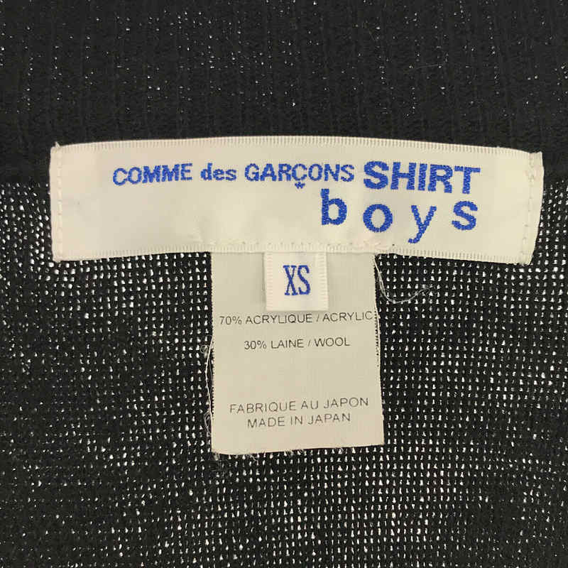 COMME des GARCONS SHIRT BOY / コムデギャルソンシャツボーイ ロゴプリント ハイネック ニット