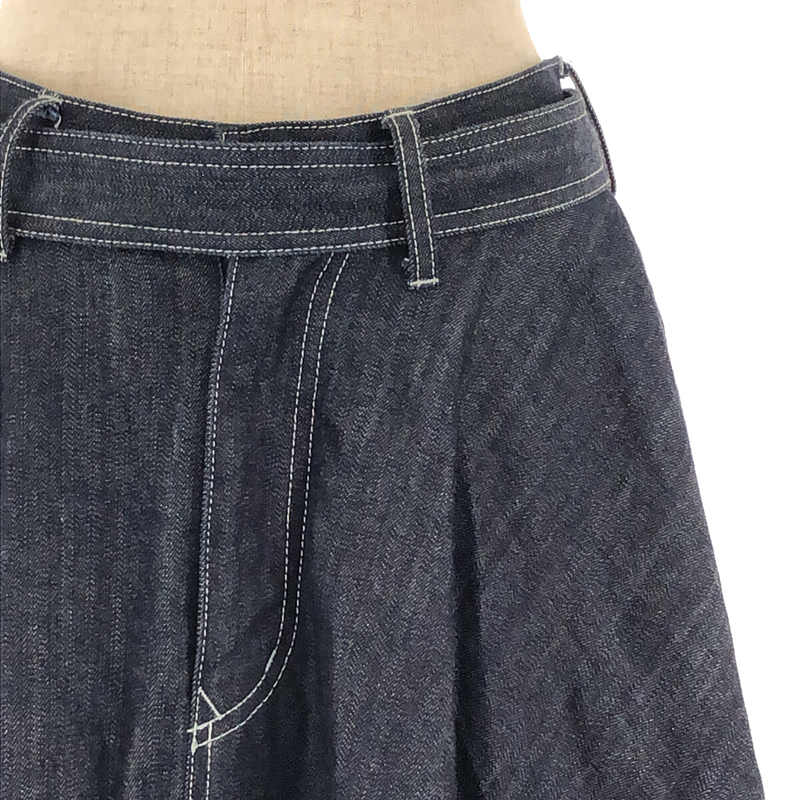 foufou / フーフー super flare denim skirt スカート