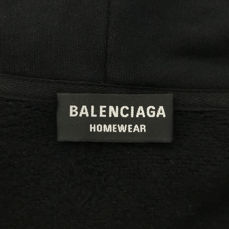BALENCIAGA / バレンシアガ バックロゴ刺繍 オーバーサイズ ジップアップ パーカー