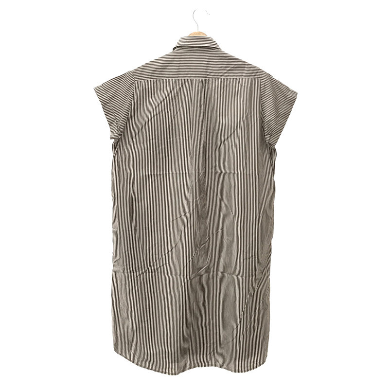 Gymphlex / ジムフレックス REGULAR COLLAR SHIRT DRESS ストライプ レギュラーカラーシャツワンピース