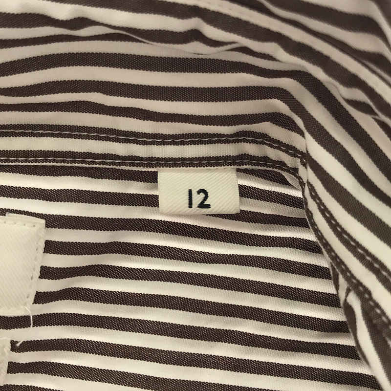 Gymphlex / ジムフレックス REGULAR COLLAR SHIRT DRESS ストライプ レギュラーカラーシャツワンピース