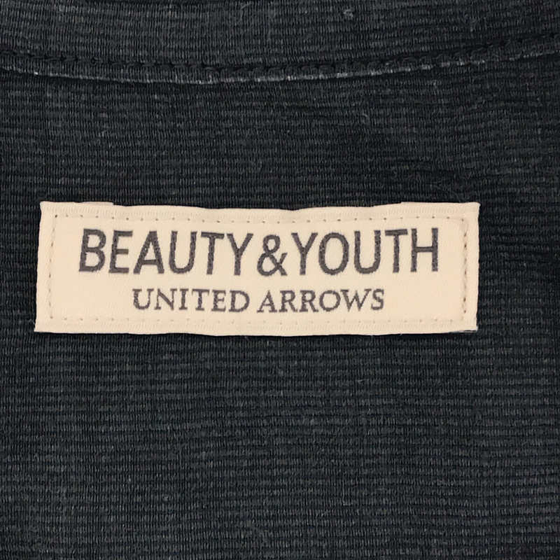 BEAUTY&YOUTH / ビューティーアンドユース BY WRINKLE ストライプ バンドカラー ボックスシャツ
