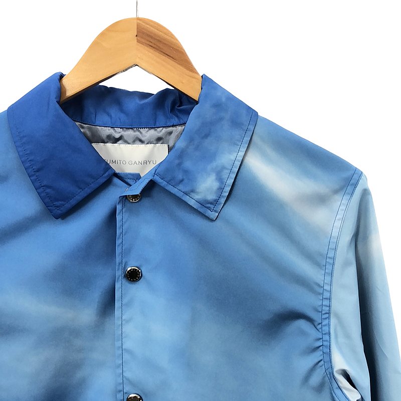 FUMITO GANRYU / フミトガンリュウ WATTEAU PLEATS COACH JACKET LANDSCAPE ヴァトープリーツ コーチジャケット