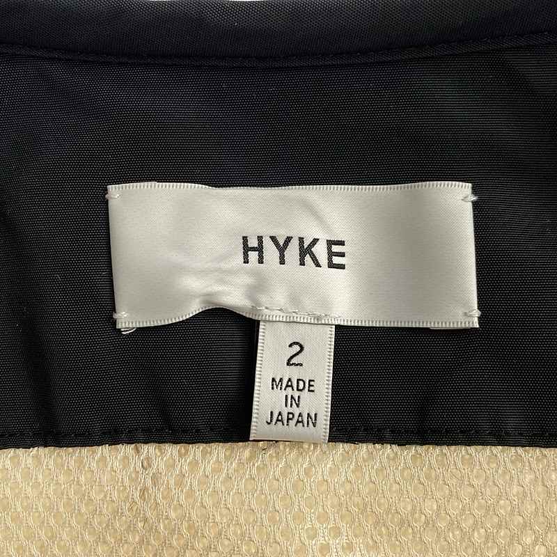 HYKE / ハイク AUX SHEARLING COAT  / ノーカラー ボア ロングコート