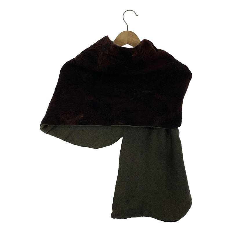 BIEK VERSTAPPEN / ビークファースタッぺン FELTED WRAP SCARF ニードルパンチ フェルト ラップスカーフ