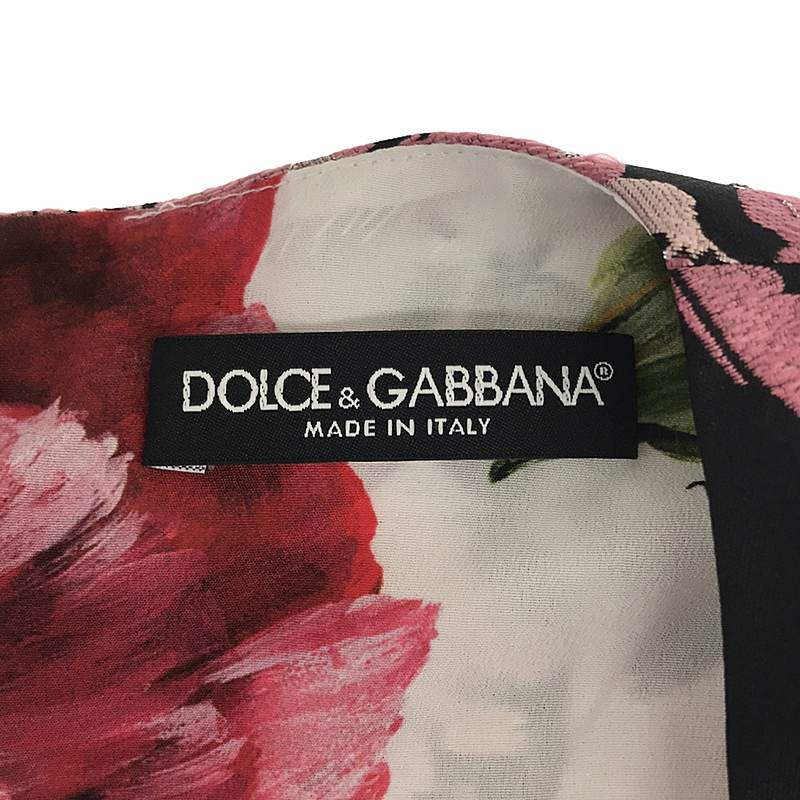 DOLCE＆GABBANA / ドルチェ＆ガッバーナドルガバ フラワー ドレスワンピース / 総裏地