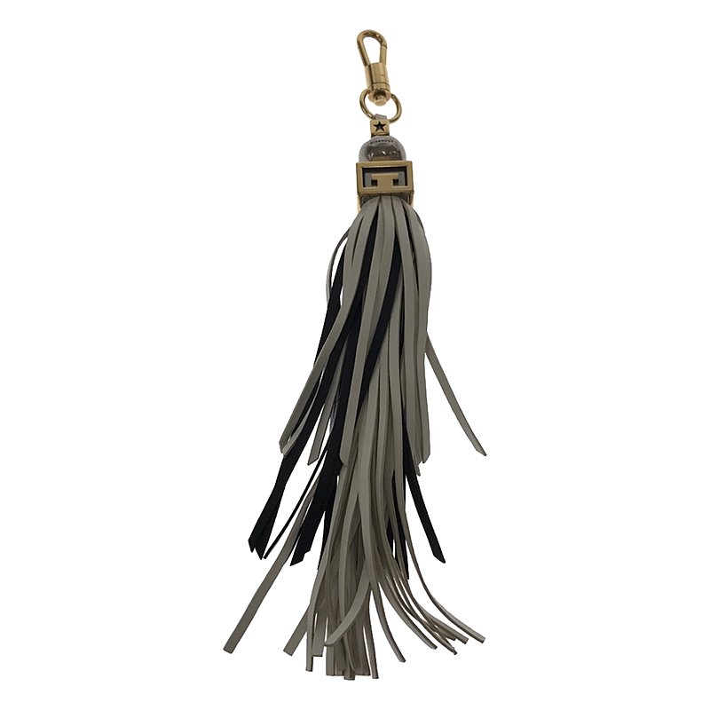 KEYRING LG TASSEL / レザー タッセル チャーム キーホルダー