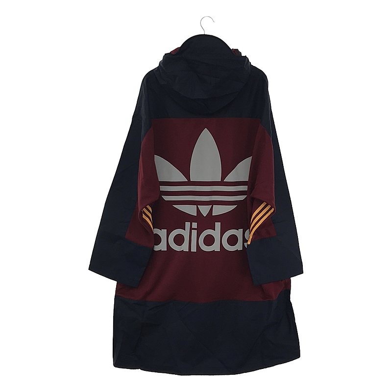 BED J.W. FORD / ベッドフォード × adidas Originals ロゴプリント バイカラー フーデッドナイロンコート