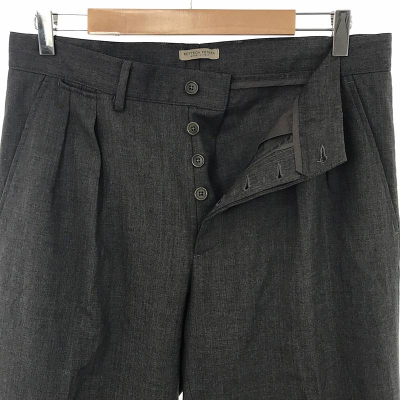 BOTTEGA VENETA / ボッテガヴェネタ ウール 2タック スラックスパンツ