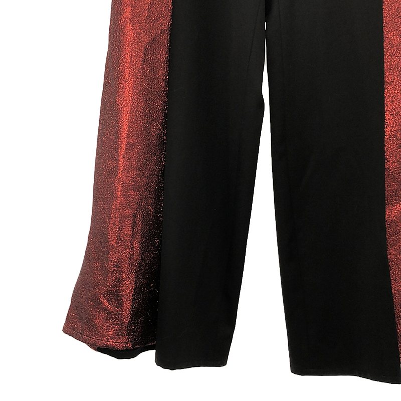 sulvam / サルバム WOMENS GLITTER SWITCHING TROUSERS グリッター スイッチングトラウザー