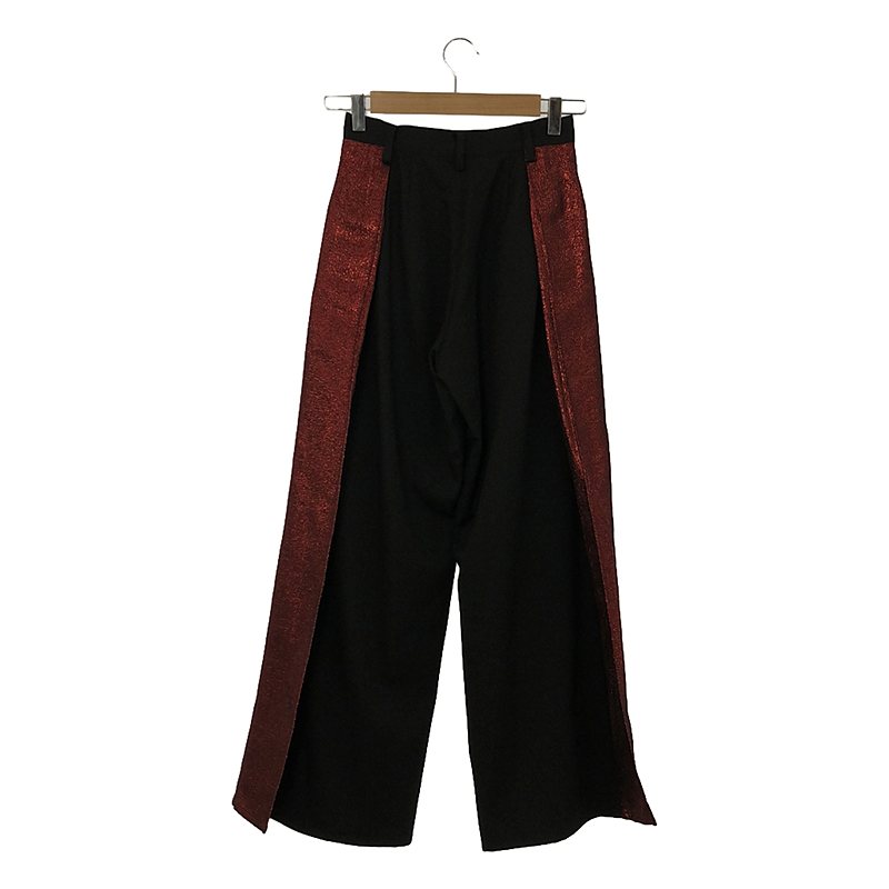 sulvam / サルバム WOMENS GLITTER SWITCHING TROUSERS グリッター スイッチングトラウザー