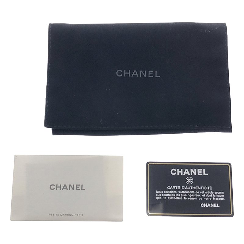 CHANEL / シャネル 19 マキシマトラッセ ラムスキン レザー ミディアム ウォレット コンパクト 財布