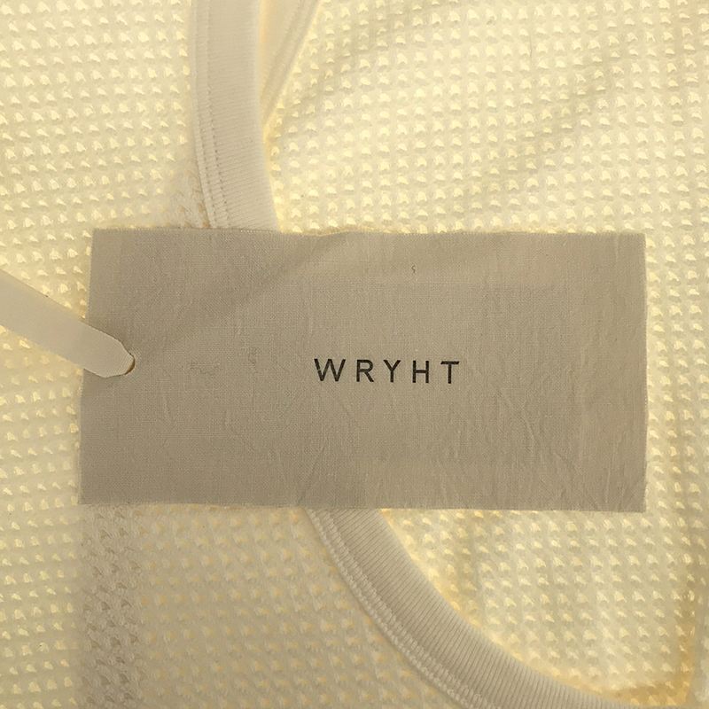 WRYHT / ライト MESH WUFFLE ASYMMETRY FRONT DRESS メッシュワッフル アシンメトリーフロント ドレス ワンピース