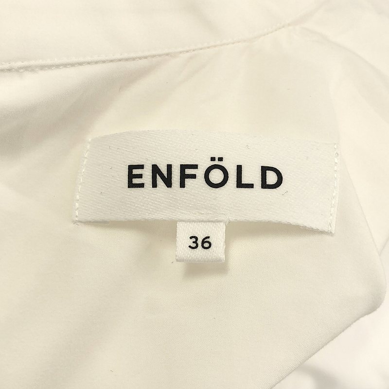 ENFOLD / エンフォルド ソフトブロードシャツドレス ワンピース