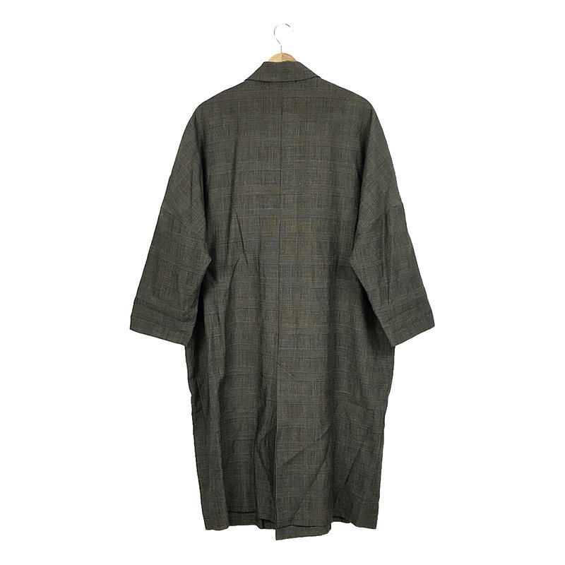 AP STUDIO / エーピーストゥディオ Glen Check Coat リネン グレンチェックコート