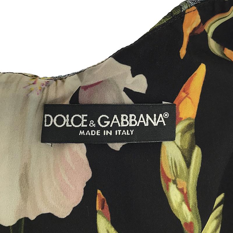 DOLCE＆GABBANA / ドルチェ＆ガッバーナドルガバ フラワー ドレスワンピース / 総裏地