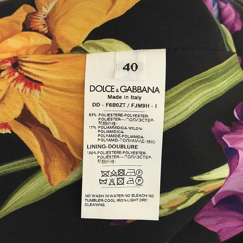 DOLCE＆GABBANA / ドルチェ＆ガッバーナドルガバ フラワー ドレスワンピース / 総裏地