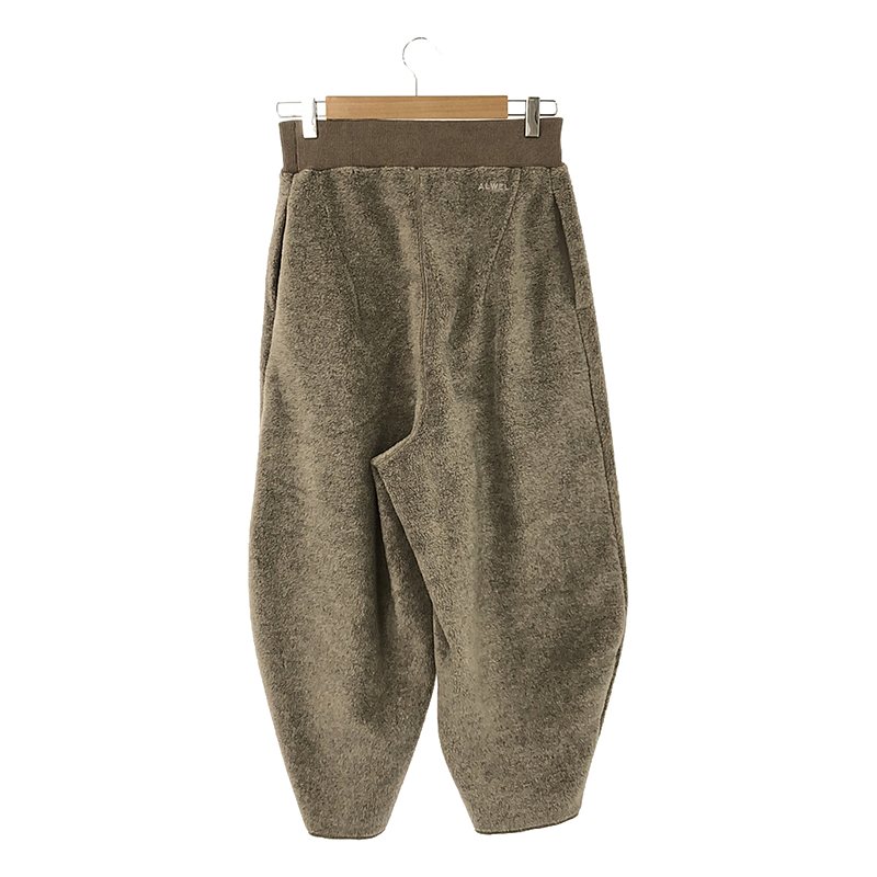 ALWEL / オルウェル バルーン フリースペグパンツ