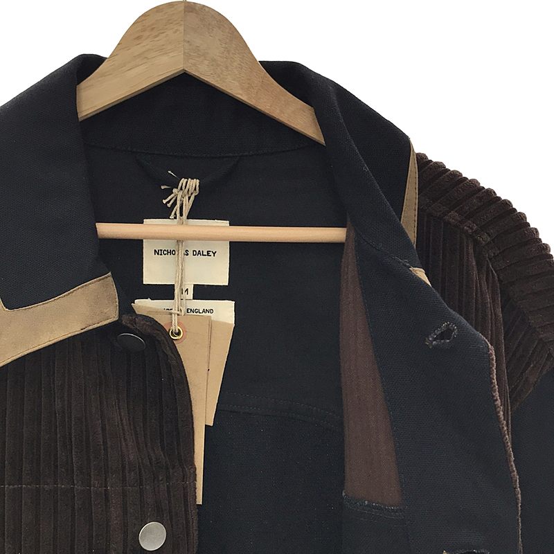 NICHOLAS DALEY / ニコラスデイリー STONE JACKET デニム コーデュロイ切替 ストーンジャケット