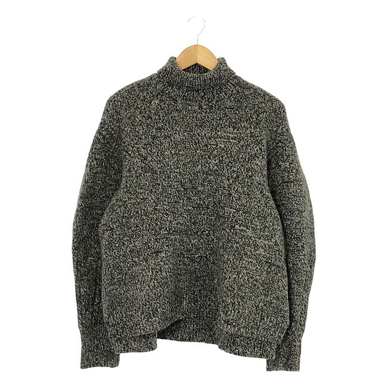 wool cashmere brushed roll neck knitted top / カシミヤ シルク ニットプルオーバー