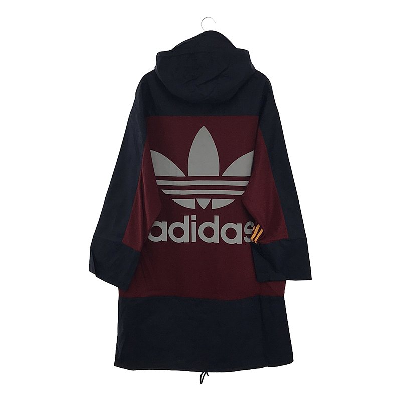 BED J.W. FORD / ベッドフォード × adidas Originals ロゴプリント バイカラー フーデッドナイロンコート