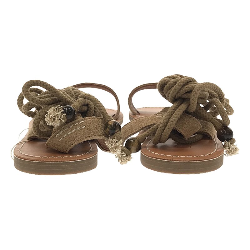 NOWOS / ノーウォス ステッチ フラットサンダル