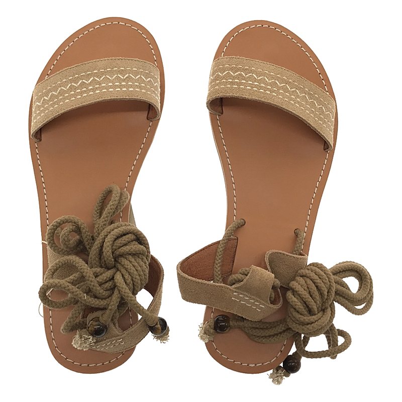 NOWOS / ノーウォス ステッチ フラットサンダル