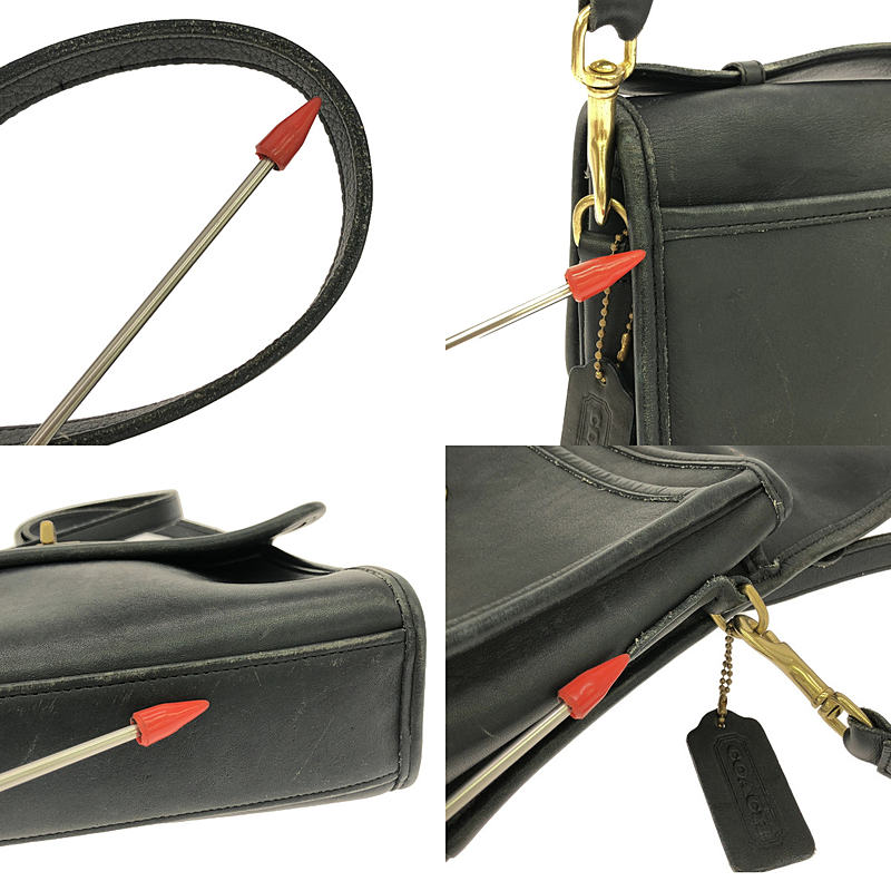 COACH / コーチ OLD / オールド レザー ターンロック ショルダーバッグ