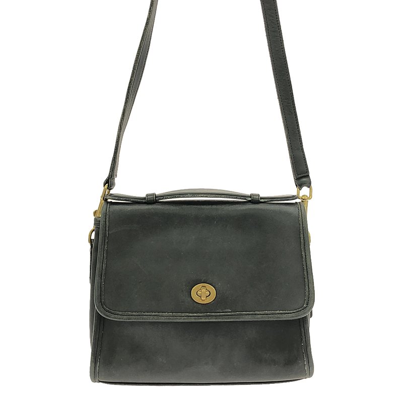 COACH / コーチ OLD / オールド レザー ターンロック ショルダーバッグ
