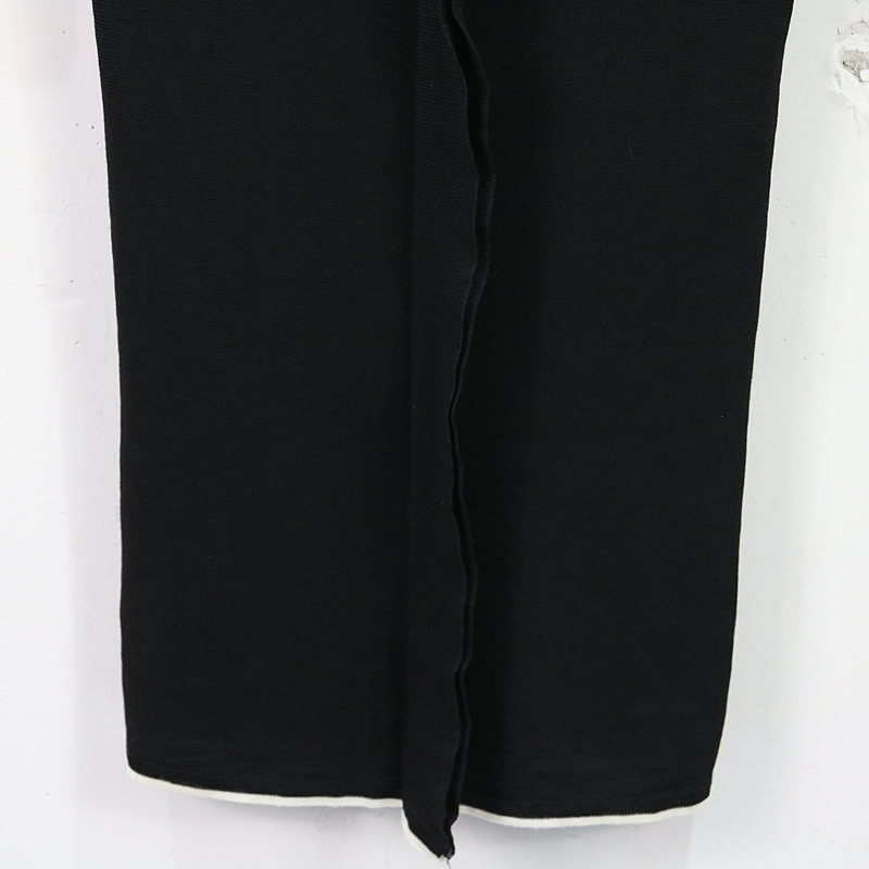 YOHJI YAMAMOTO / ヨウジヤマモト バイカラー半袖ニット