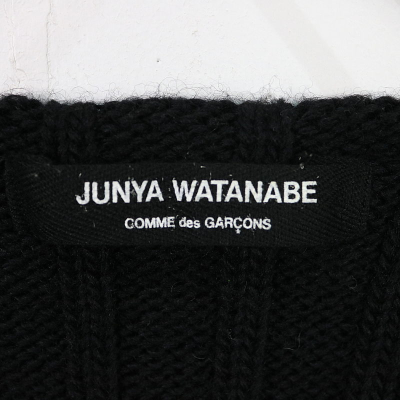 JUNYA WATANABE / ジュンヤワタナベ 袖切替Vネックニットセーター