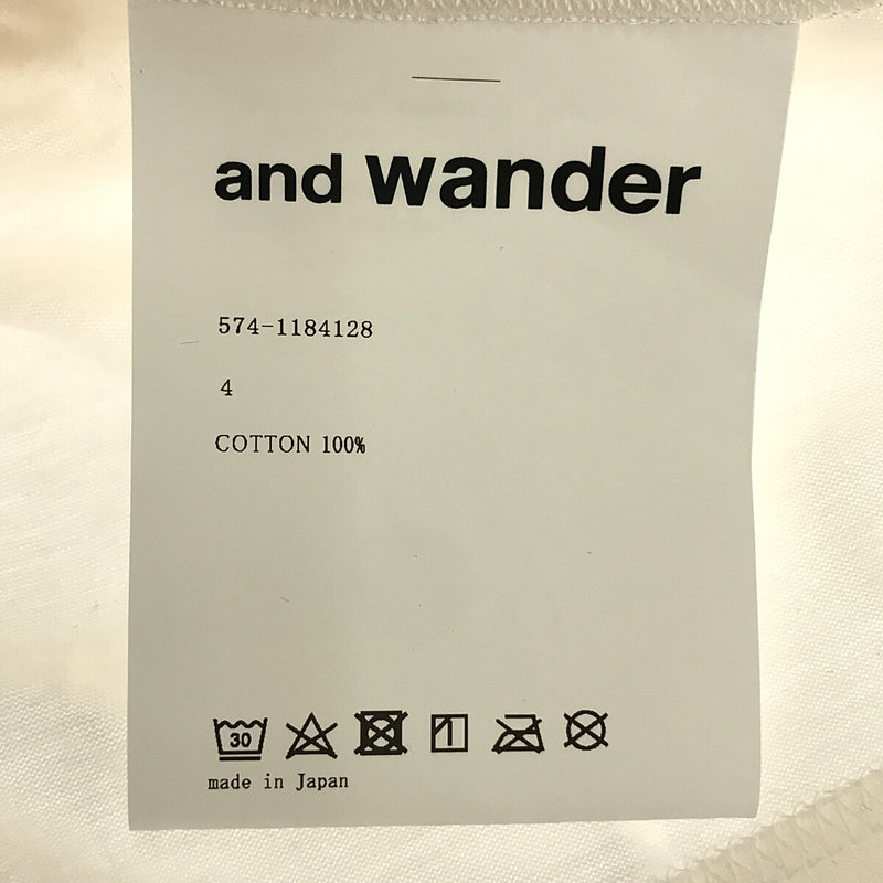 and wander / アンド ワンダー JERRY T by JERRY UKAI short sleeve T Tシャツ