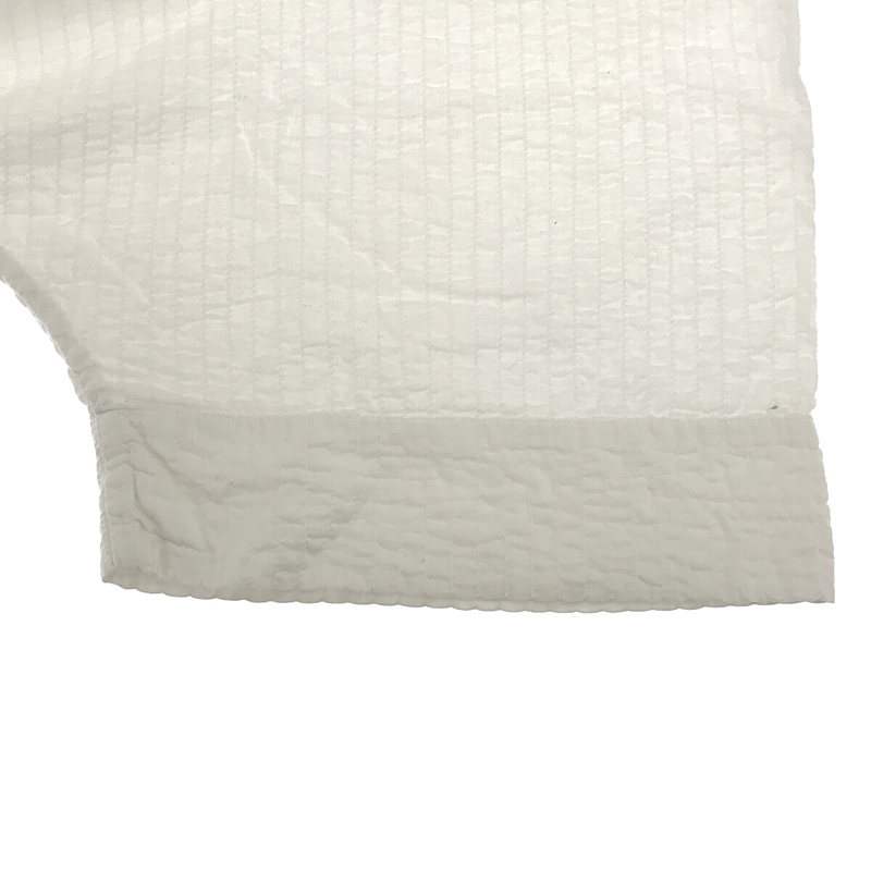 EGG trading / エッグトレーディング コットン シアサッカー ビッグシルエット ギャザー イージー サルエル パンツ