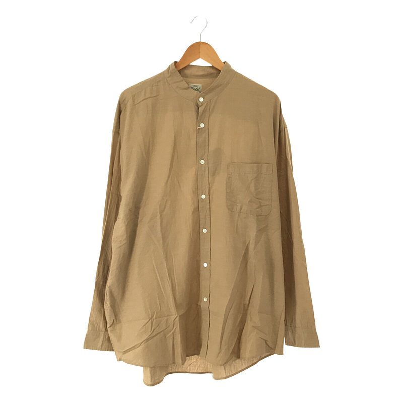 VAT DYE CHAMBRAY BAND COLLAR L/S SHIRT シャンブレー バンドカラーシャツGOLD / ゴールド  東洋エンタープライズ