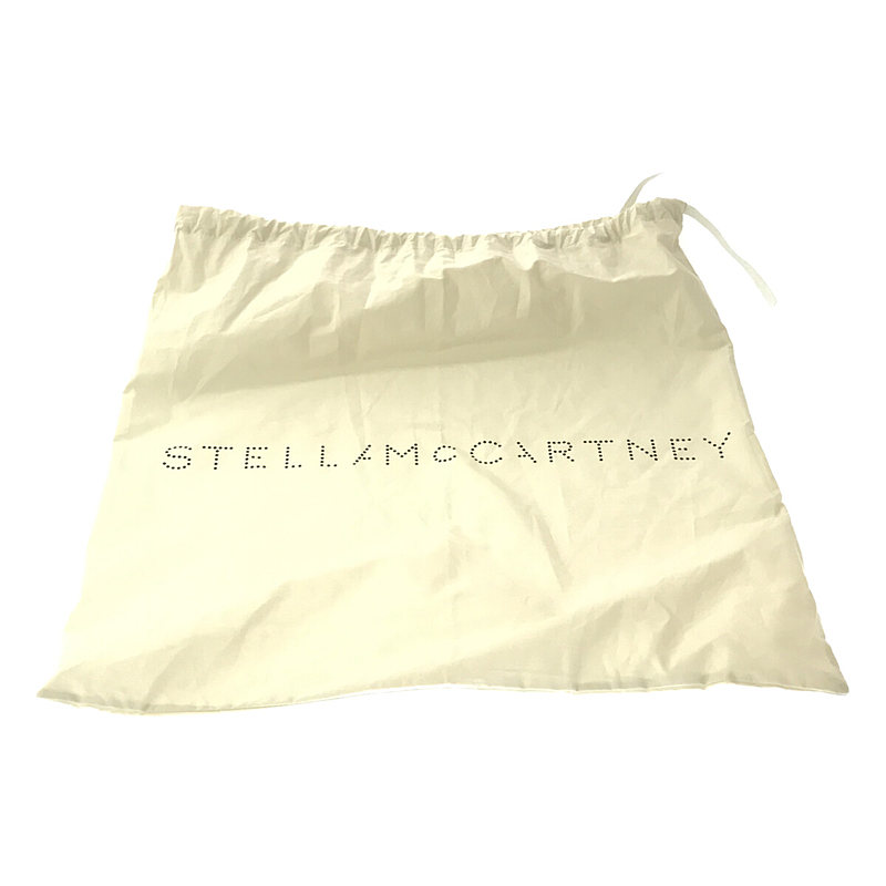 STELLA McCARTNEY / ステラマッカートニー 2way レザー切替 フリンジ ショルダー付き カゴバッグ 保存袋有